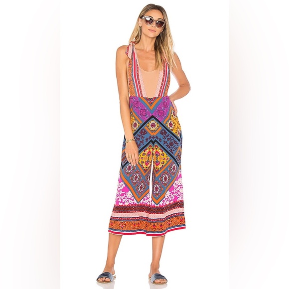 Free People | Maritzah One Piece Multi Jumpsuit Sz 12 - Picture 17 of 17